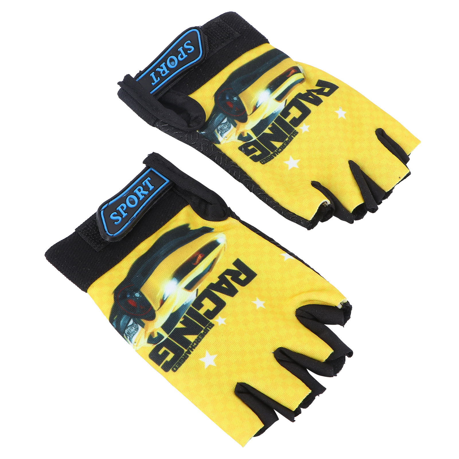 Fishing Gloves - Rękawiczki dziecięce bez palców, żółte, z